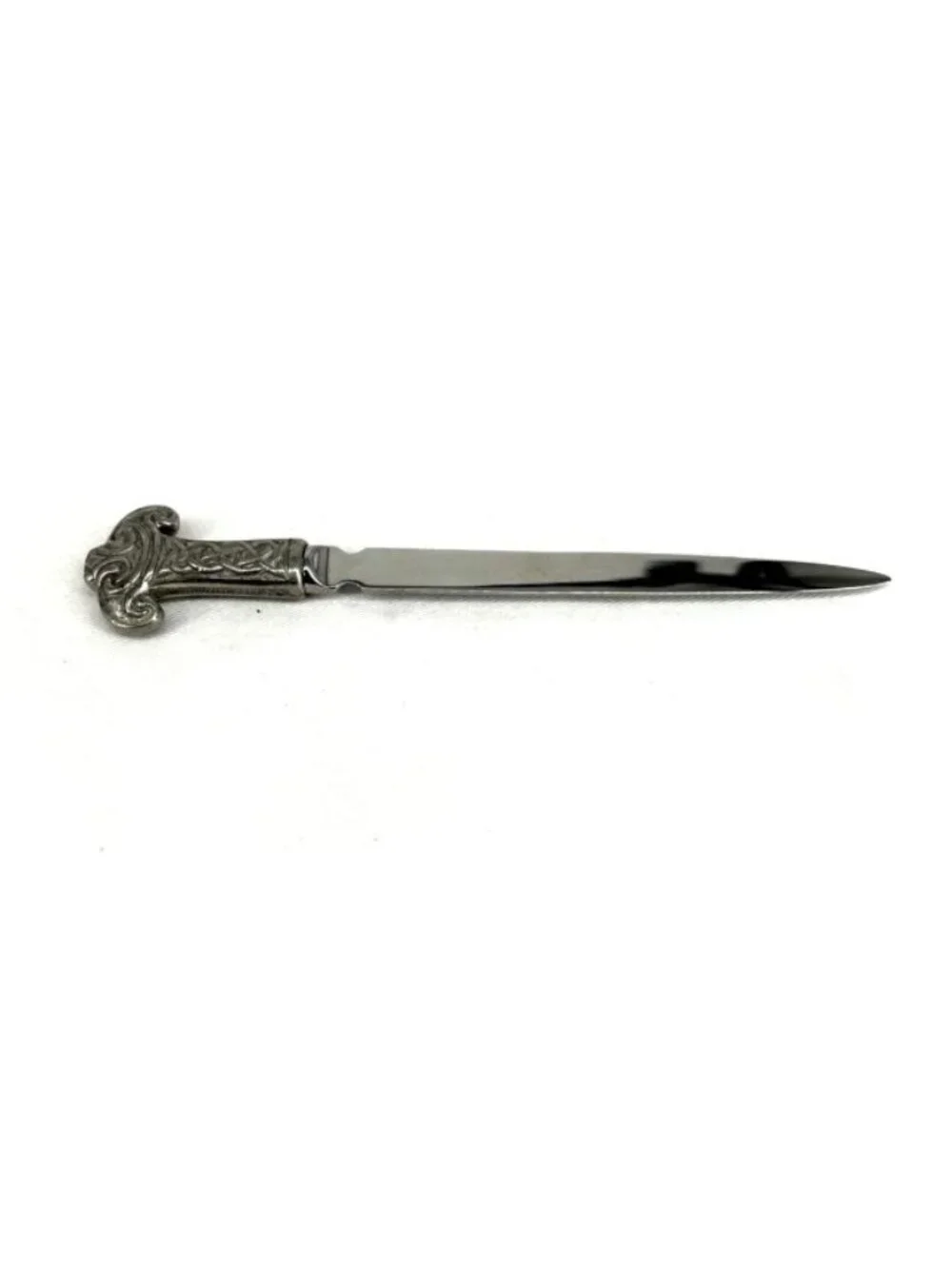 Ortak Letter Opener Celtic Dagger Design Signed Pewter 6.5